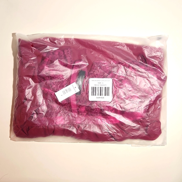 ❤️NWT VINTAGE TORRID LINGERIE LACE WIRELESS BABYDOLL - SHEER HIGH NECK PLUS SIZE - Picture 5 of 9